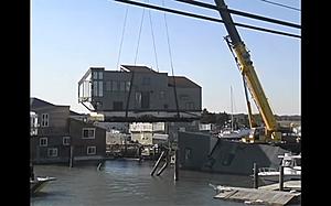 Unsalvageable Houseboats Still Sit In Sea Village Marina Almost...