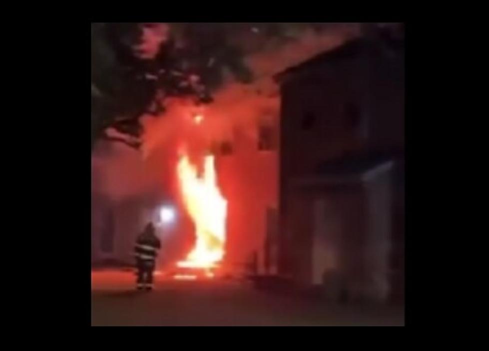Video Reveals Early Morning Fire at Apartment Building in Somers Point NJ