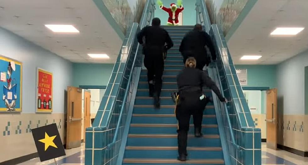 Fun Video: Grinch Terrorizes Brigantine NJ, School, Cops Nab Him