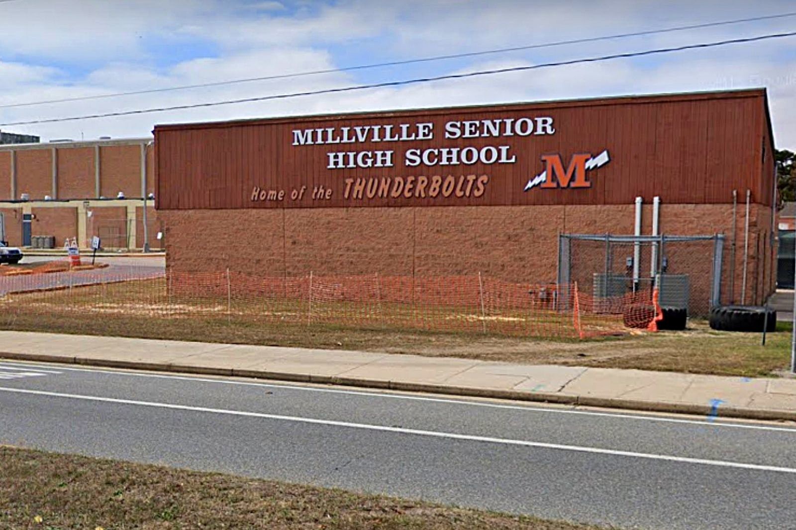 Mike Trout 1 Millville Senior High School Thunderbolts Orange