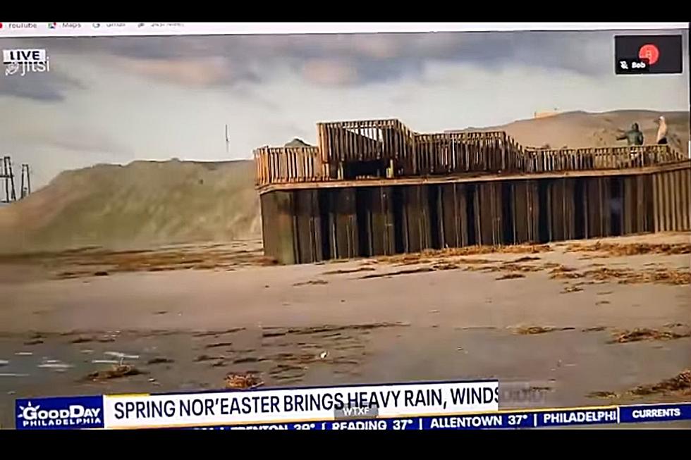 Storm Washes Away Huge Chunk of North Wildwood, NJ, Beach