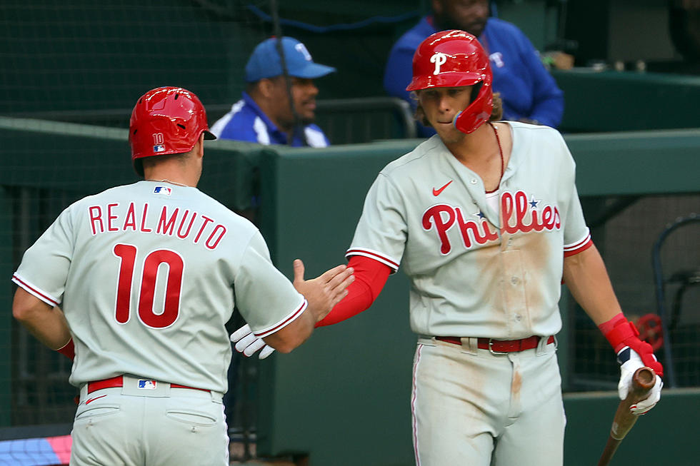 The Phillies wore their horrendous Saturday Night Special uniforms
