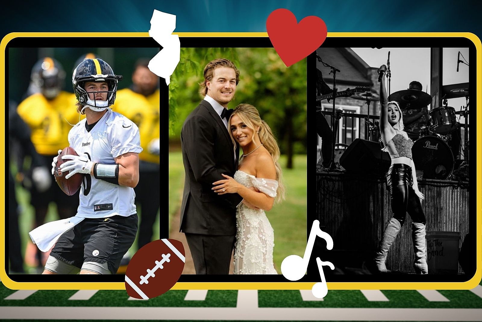 Steelers Quarterback Kenny Pickett Marries Amy Paternoster in New Jersey  (Exclusive)