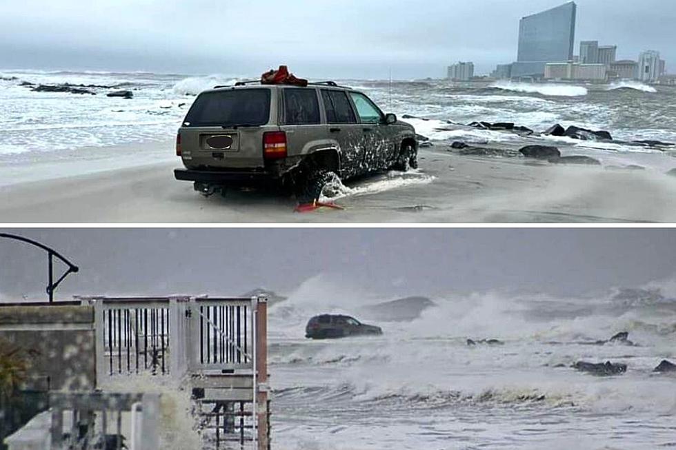 Jeep Ruined After Some Dope Drove It Onto Brigantine, NJ, Beach