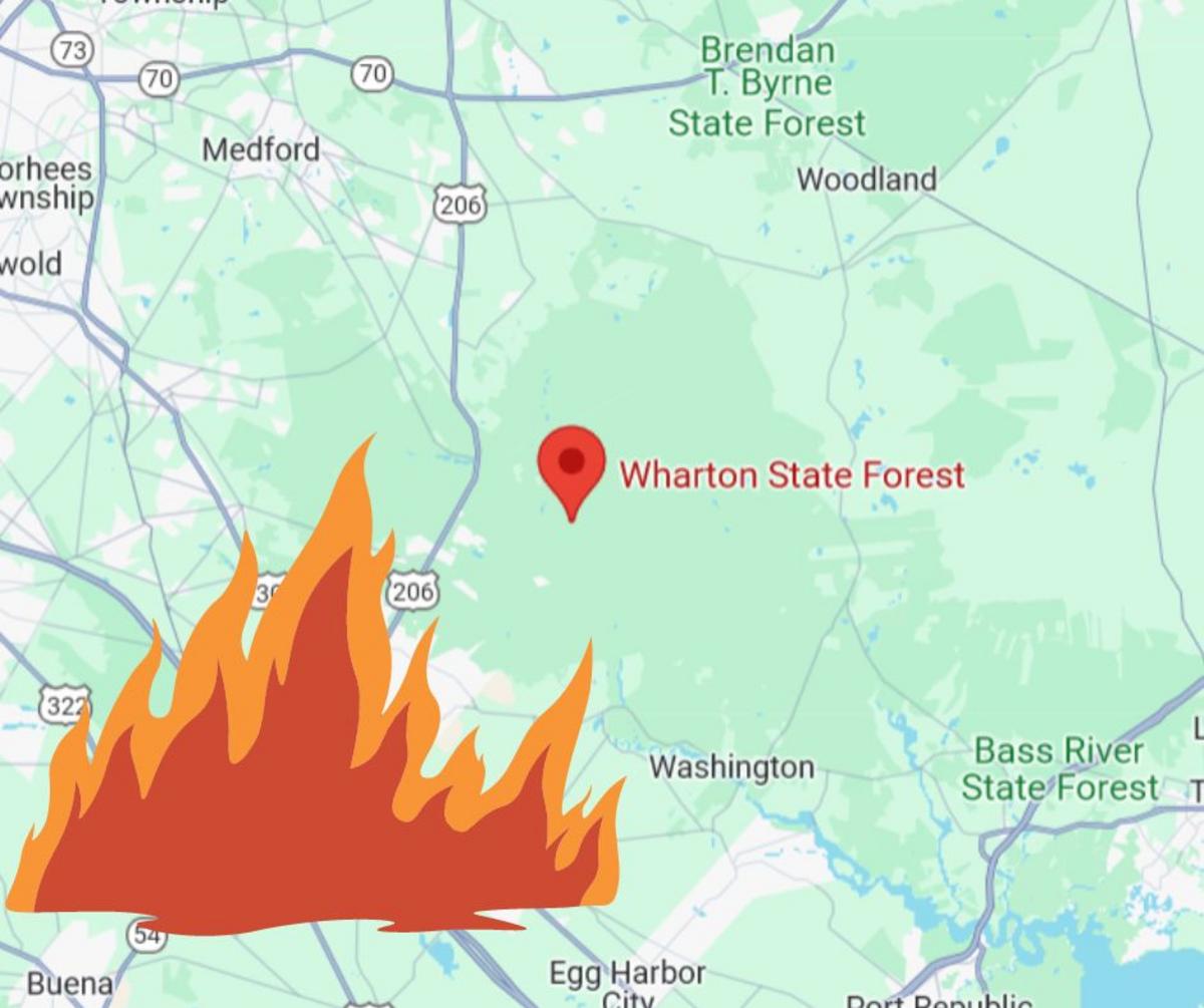 Do you smell smoke? It's a wildfire in South Jersey