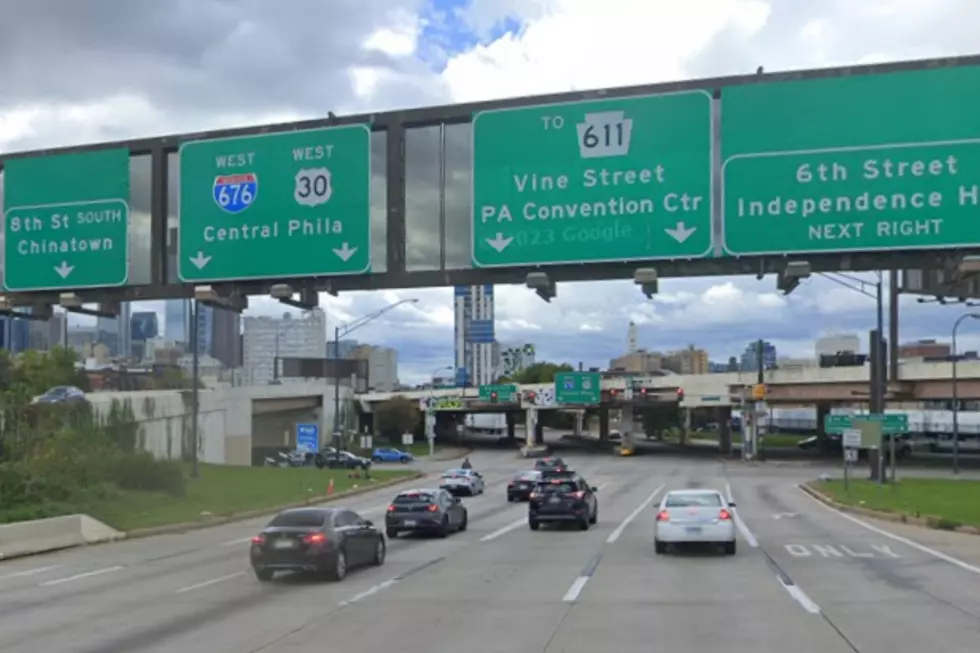 Red lights on Interstate 676 in Philadelphia PA - Photo: Google Maps