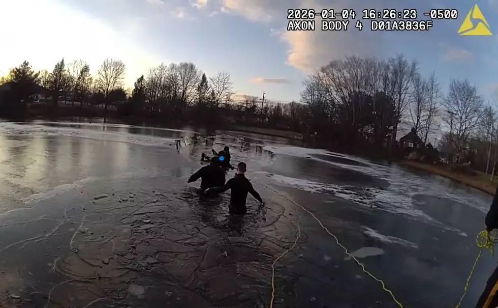 Police Rescue Kid After Falling Through Ice In Woolwich, NJ