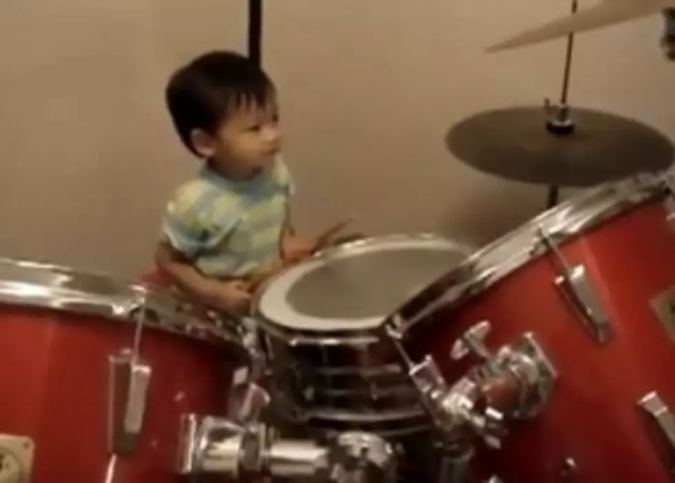 VIDEO OF THE WEEK- 1 YEAR OLD JAMMING ON THE DRUMS [VIDEO]