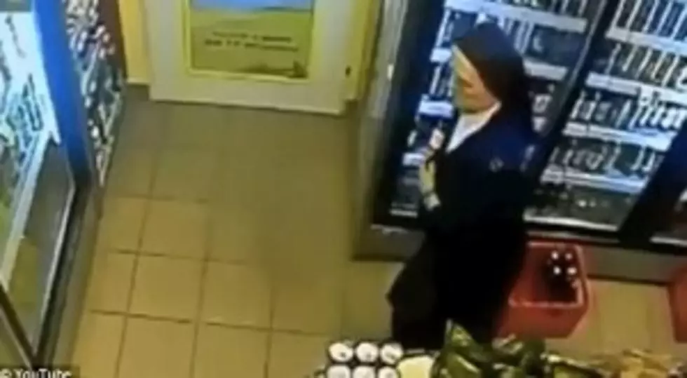 Is This Nun Really Stealing Beer From the Quicky-Mart? [VIDEO]