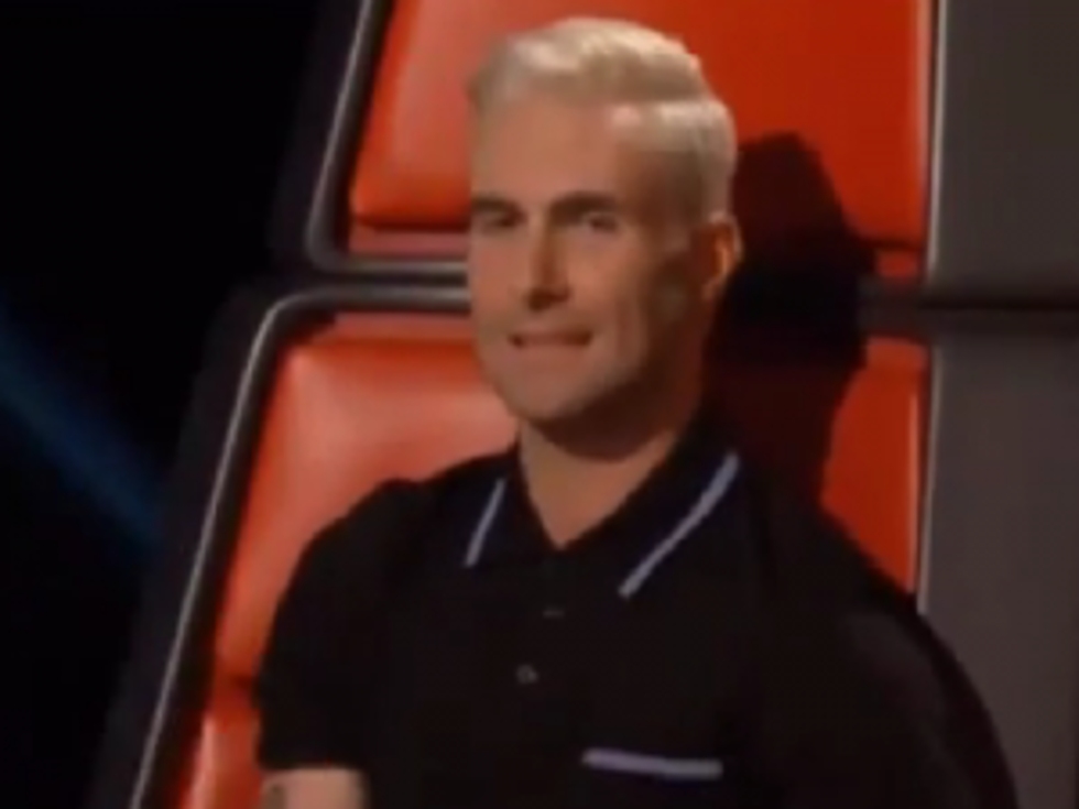 Adam Levine&#8217;s New Hair Color Featured on &#8216;The Voice&#8217;  [VIDEO]