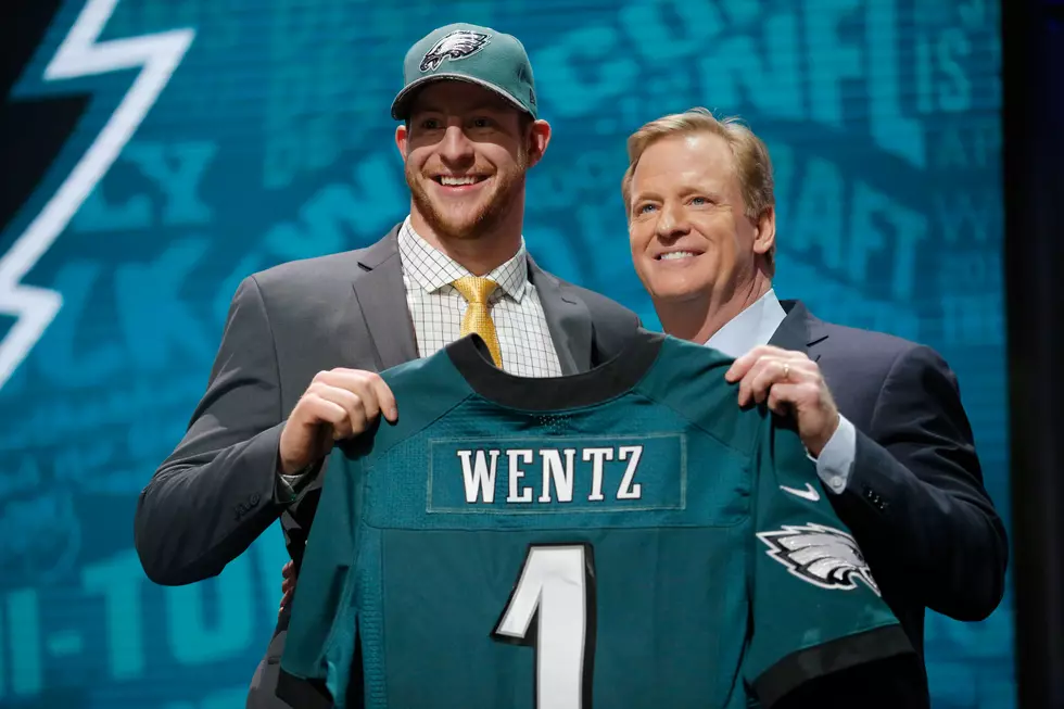 Rookie Mistake? Eagles Carson Wentz Locks Himself in Jersey Bathroom