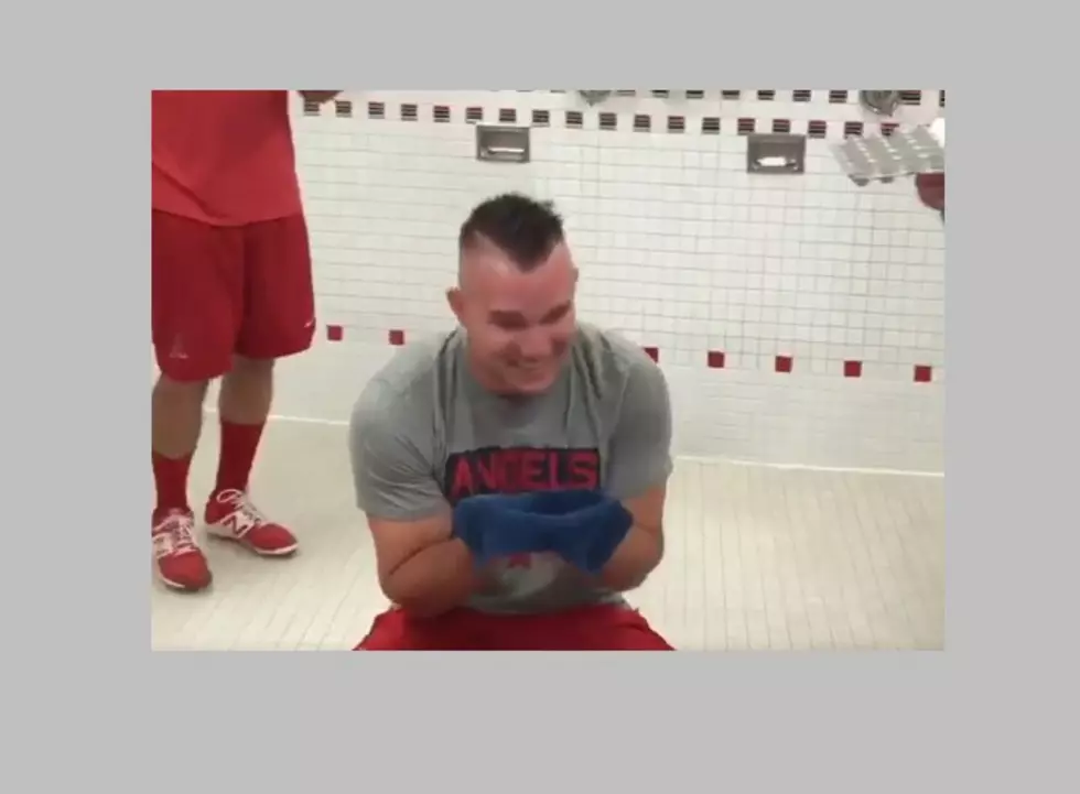 Watch Mike Trout Get Slimed By Teammates for His Birthday