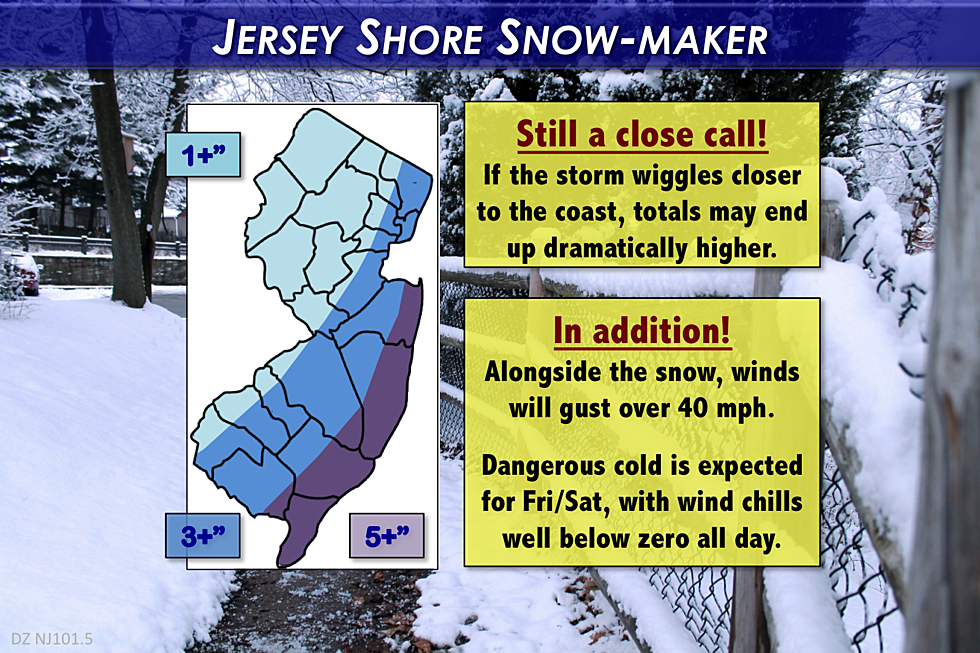 Winter Storm Warning: 6+ inches of snow for part of NJ Thursday