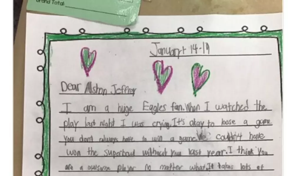 Second Grader Sends Pep Letter to Eagles Receiver After Loss