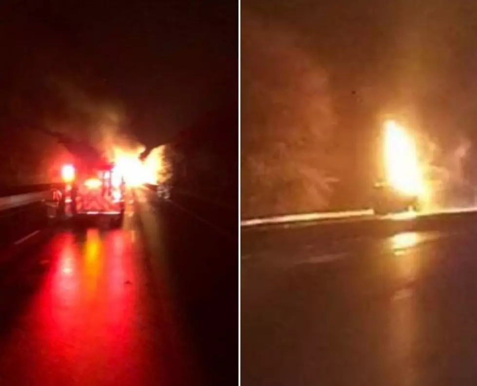 Tanker Truck Fire Closes AC Expressway in Both Directions