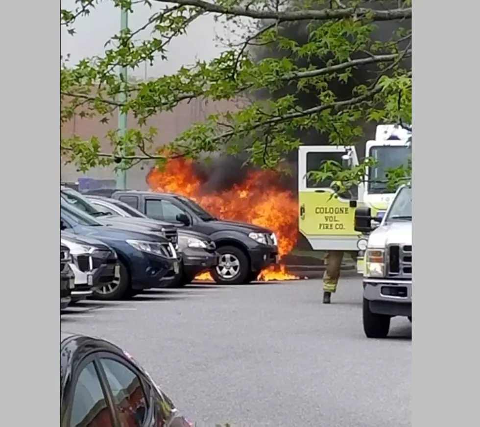 Car Fire Sunday Outside Mays Landing Movie Theater [PHOTOS]
