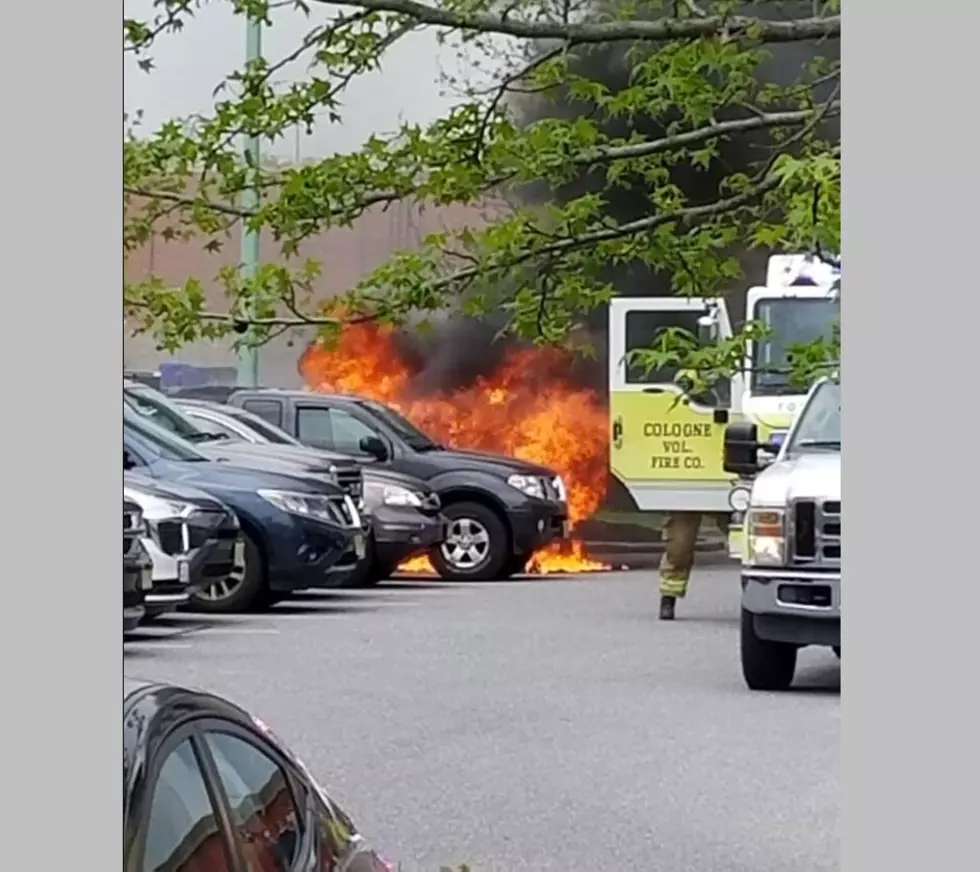 Car Fire Outside Mays Landing Movie Theater Sunday