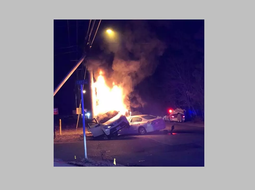 Cars, Power Lines Go Up in Flames After EHT Crash