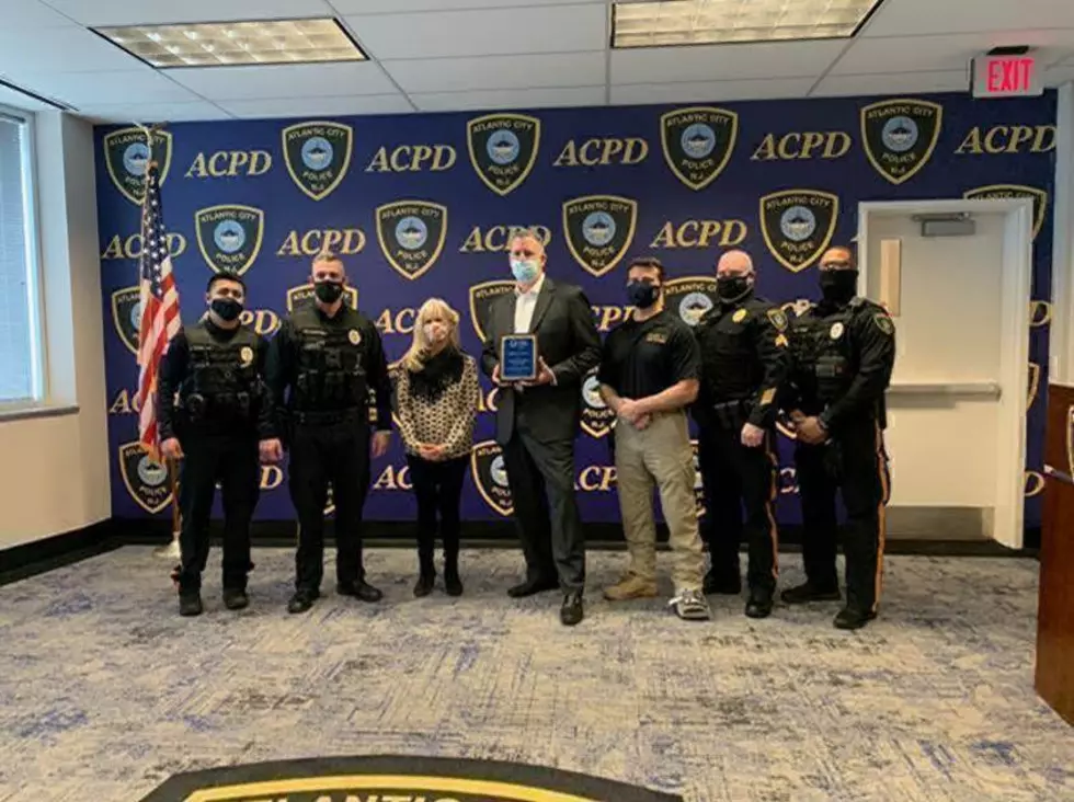 Atlantic City Police Receive Suicide Prevention 'Lifesaver' Award