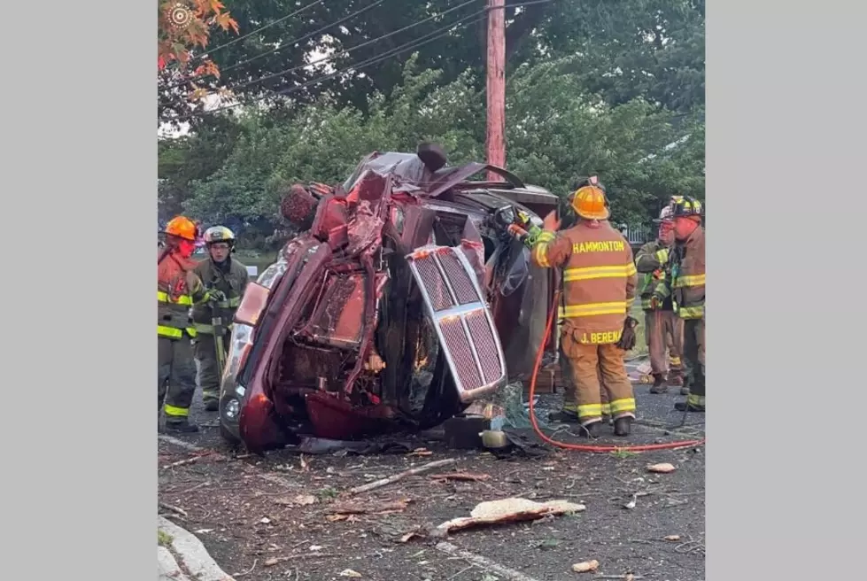 Hammonton Fire Department Rescues Driver in Overturned Vehicle
