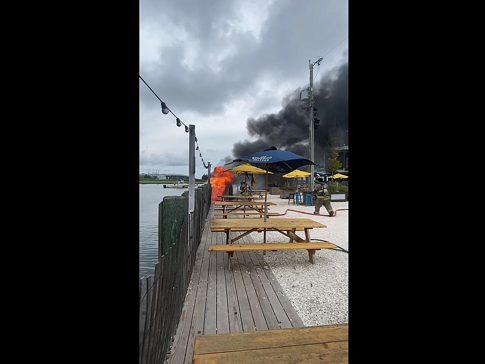 Boat Goes Up in Flames, Damages Bulkhead at Manahawkin, NJ Boatyard