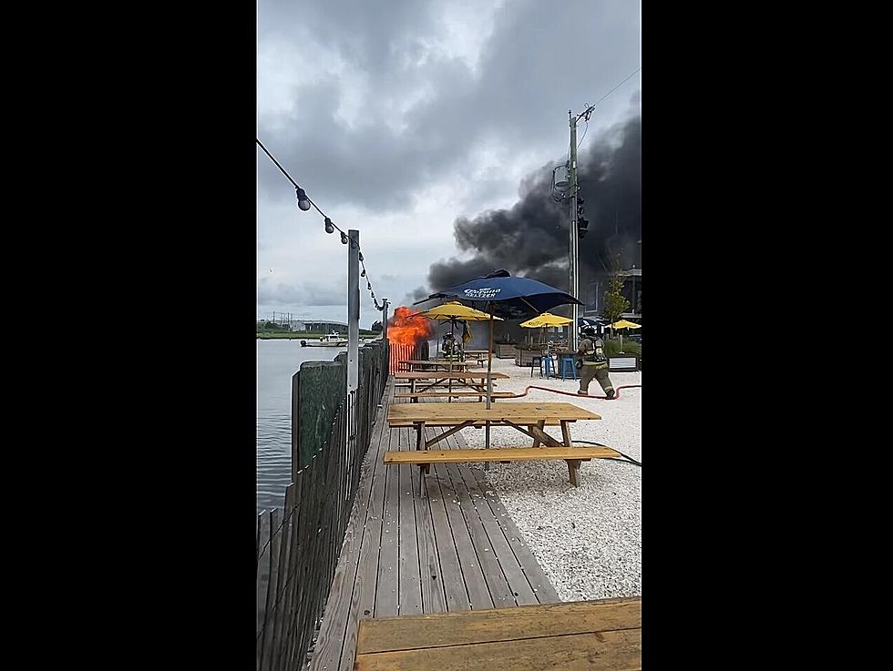 Boat Goes Up in Flames, Damages Bulkhead at Manahawkin, NJ Boatyard
