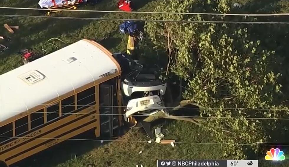 Two Dead in 3-Vehicle Crash Involving a  School Bus in Salem County