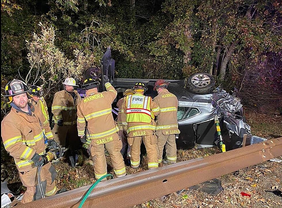 Firefighters Use Jaws of Life to Pull Driver from GSP Crash in Cape May County, NJ