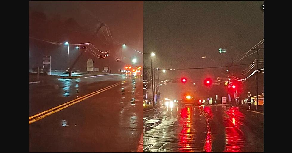 Winter Storm, High Winds Snap Pole, Play Havoc With Hammonton