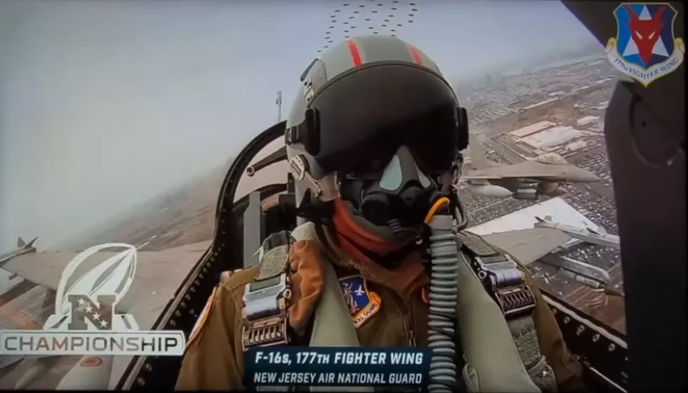 177th Fighter Wing Did Eagles Game Flyover, Got TV Shout-Out
