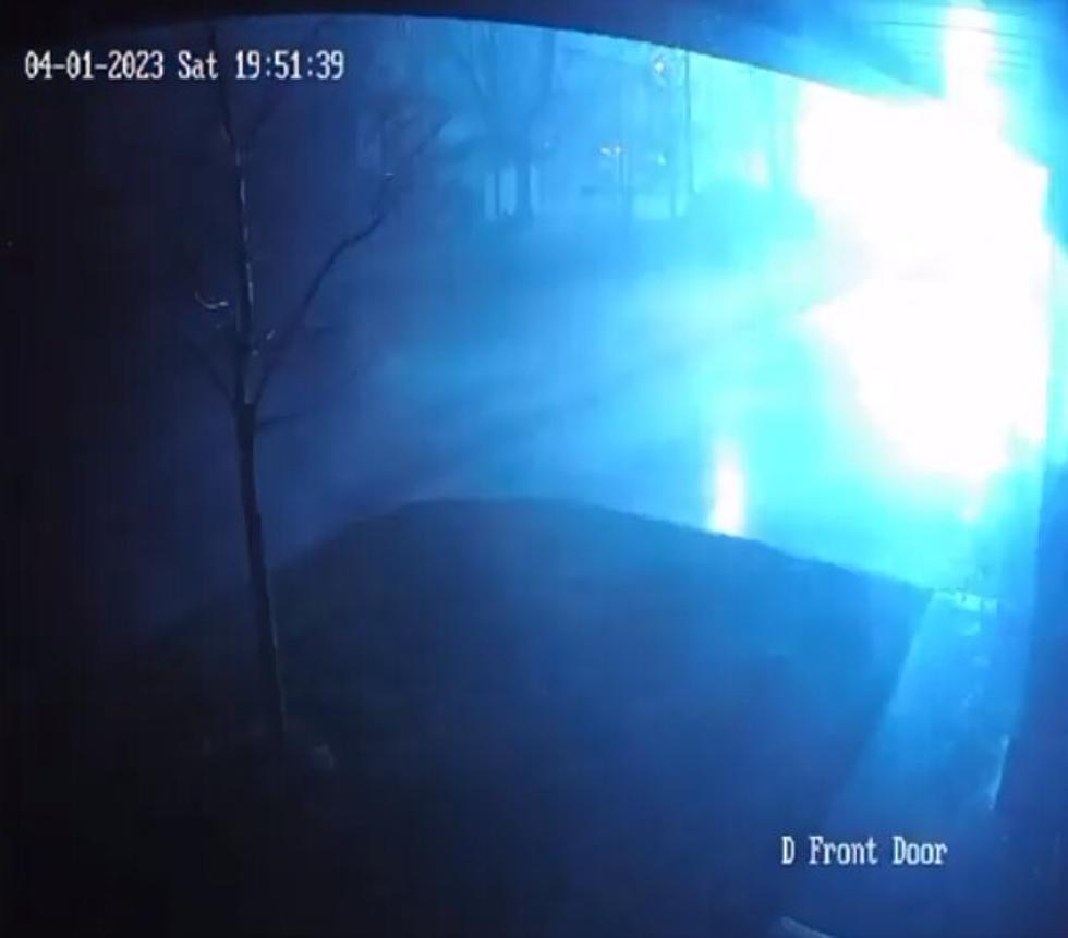 Video of Lighting Striking Power Transformer in Mays Landing, NJ