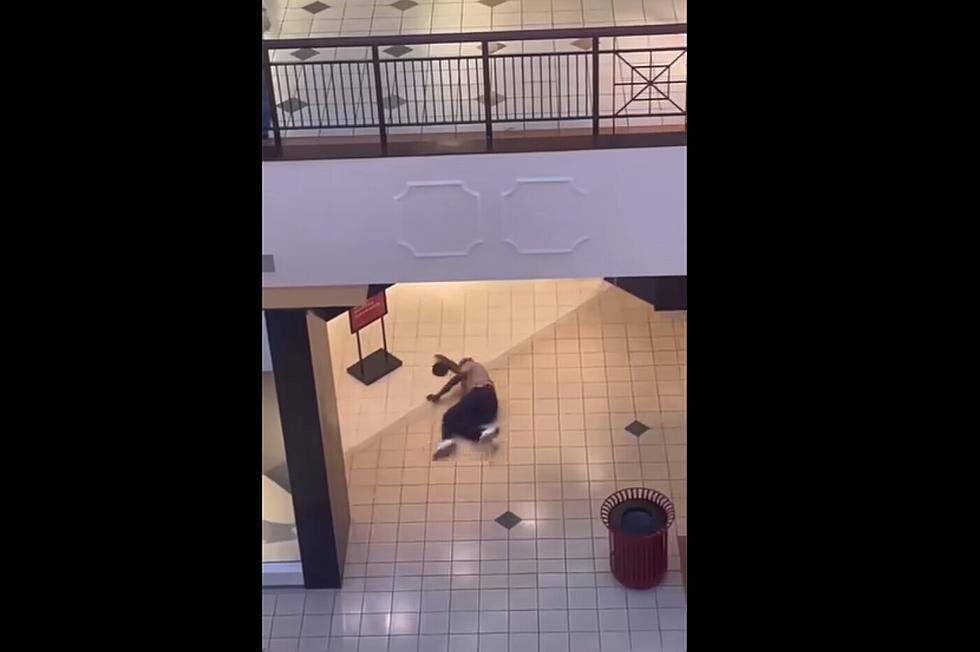 Mall Shoplifter Tries to Escape By Jumping From 2nd Floor [VIDEO]