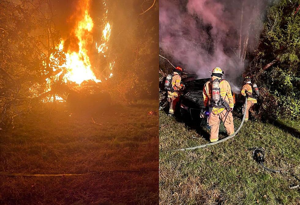 Marmora, Upper Twp Firefighters Battle Fiery Parkway Crash