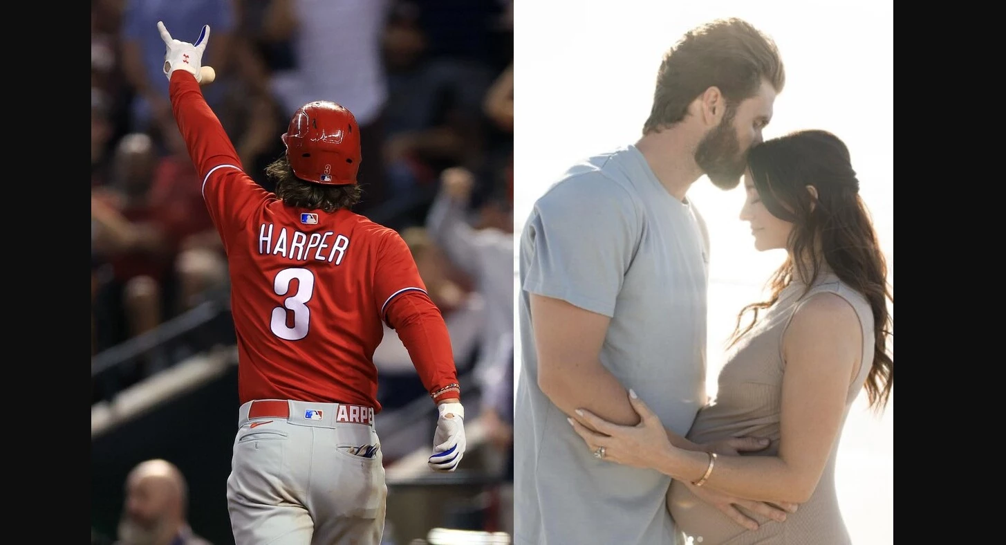 3 for 3'! Phils Bryce Harper & Wife Reveal They're Expecting