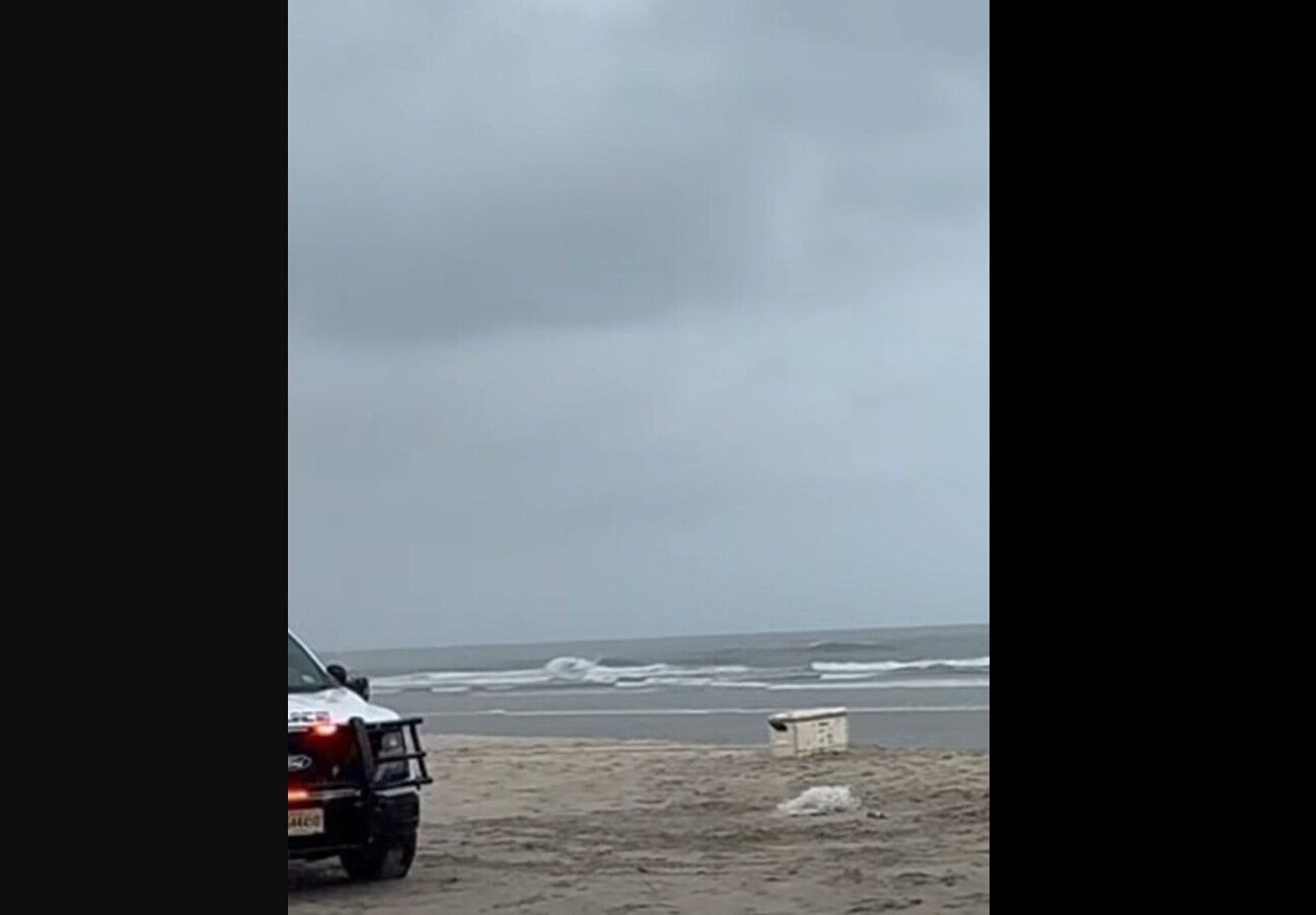 Corson's Inlet Beach in Ocean City where a possible explosive washed ashore