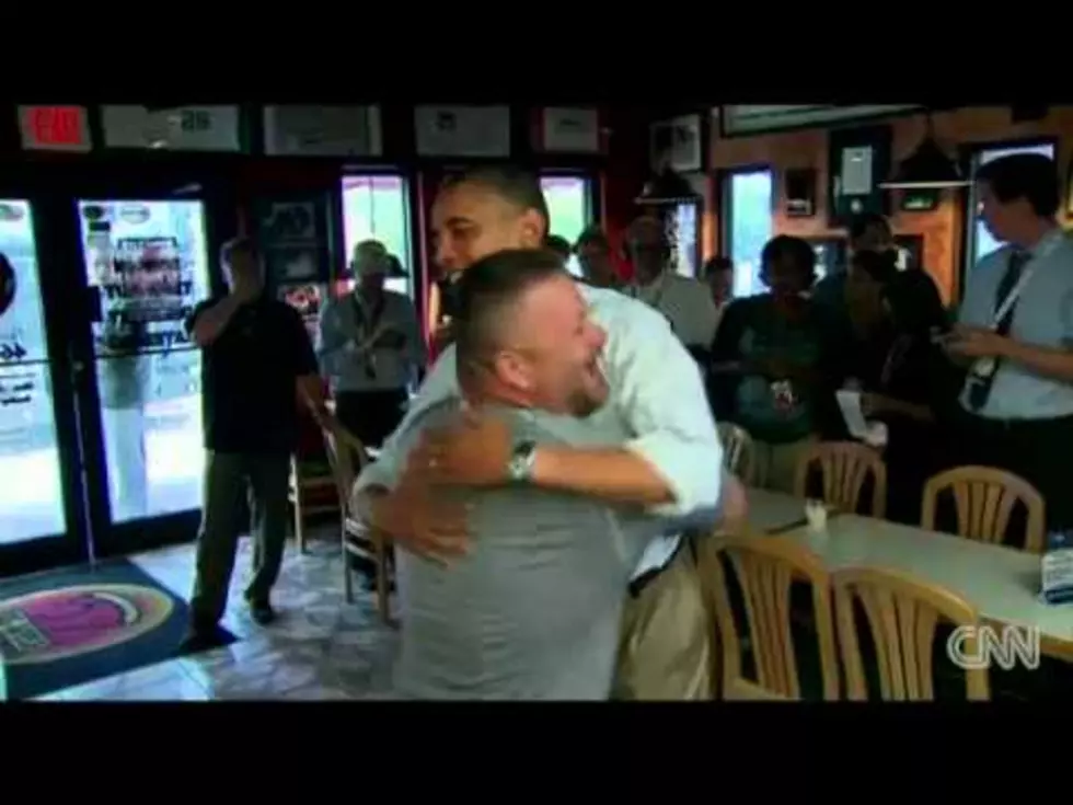 President Obama Gets Crushing Bear Hug From Fan [VIDEO]
