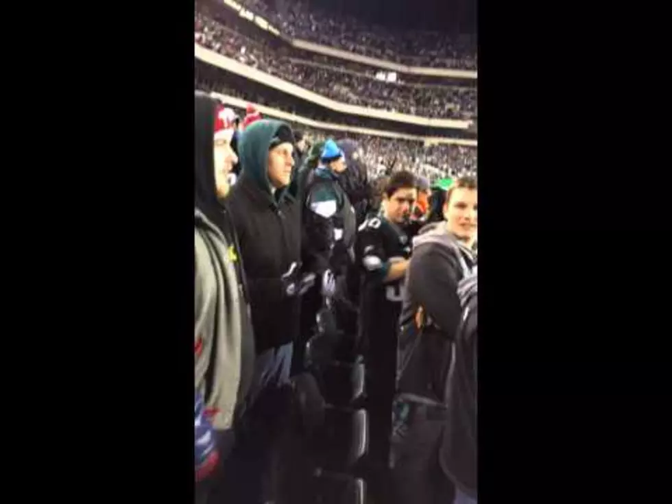 Eagles Fan Spits on Saints Fan after loss [VIDEO]