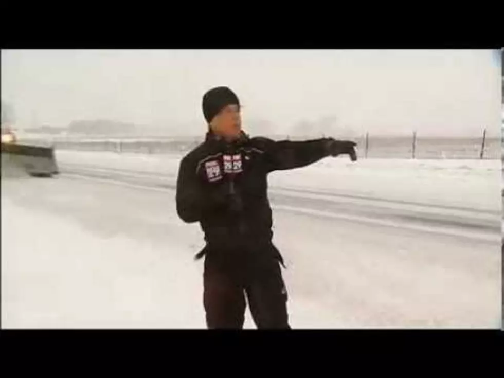 Local Reporter Gets Plowed by Snow on Live TV [VIDEO]