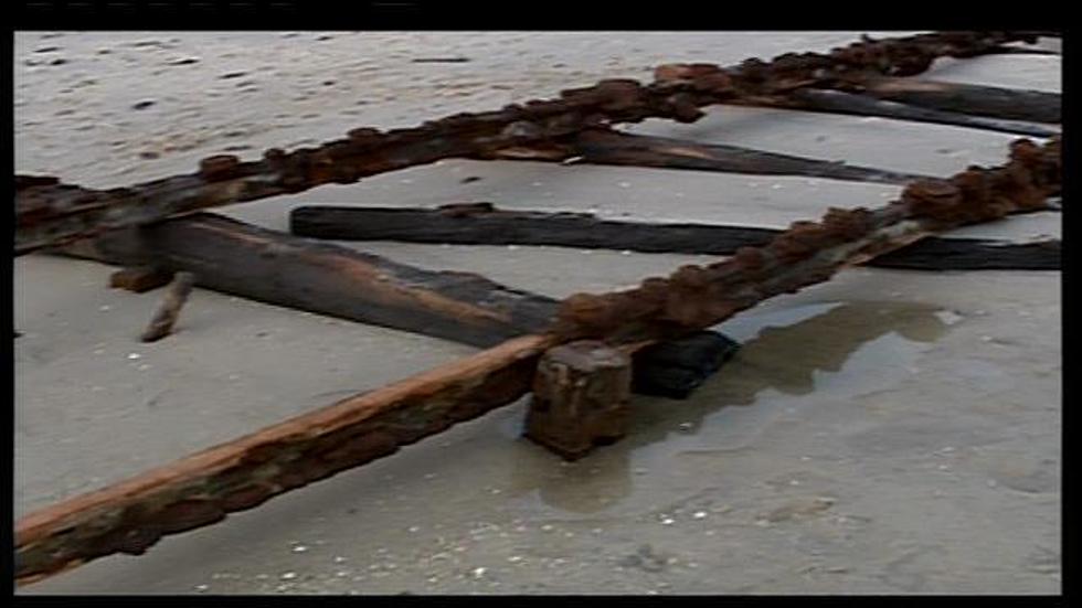 Railroad Tracks Surface on South Jersey Beach