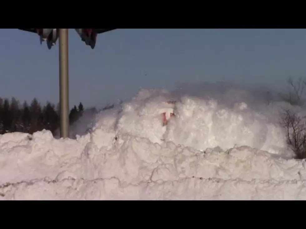 Watch This Fast Moving Train Blast Through a Wall of Snow [VIDEO]