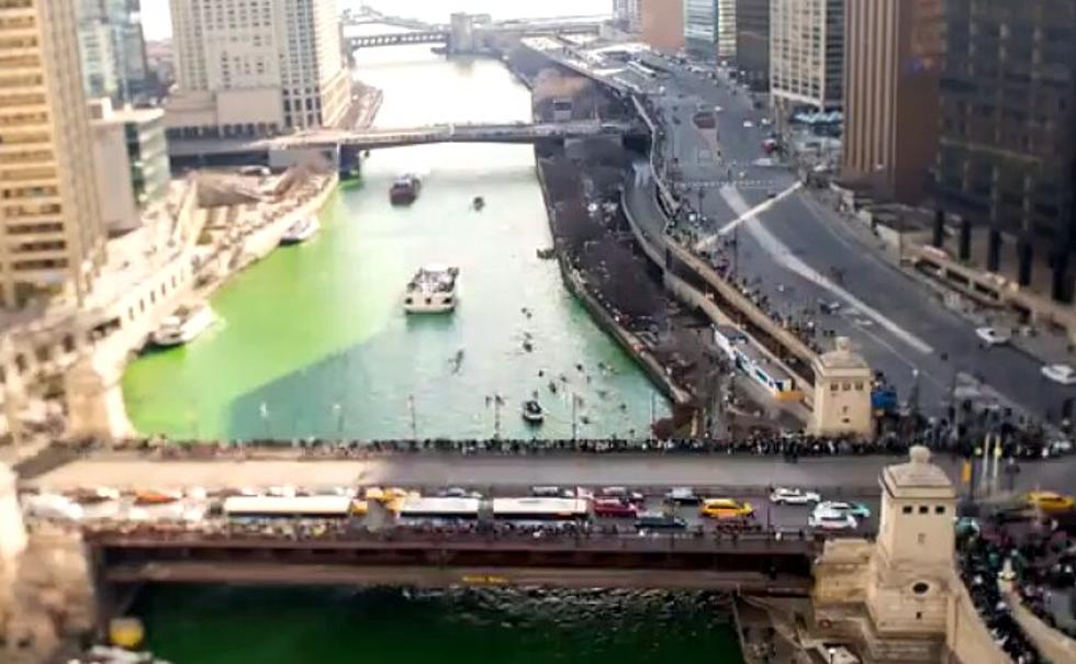 Watch Chicago River Go Green for St. Patty’s Day in Awesome Time-Lapsed Video