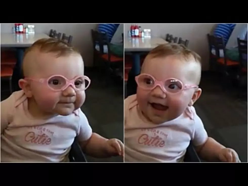 Watch This Adorable Baby Get Happy After Seeing For the First Time [VIDEO]