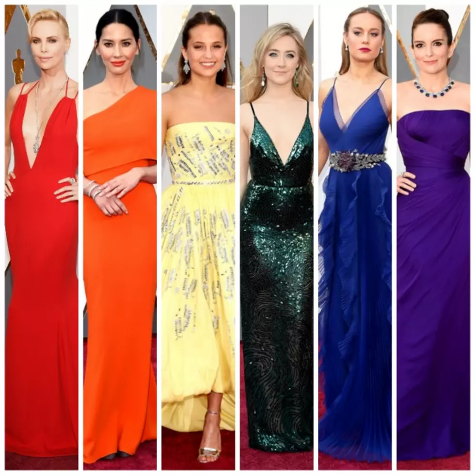 Oscars Red Carpet a Rainbow of Color