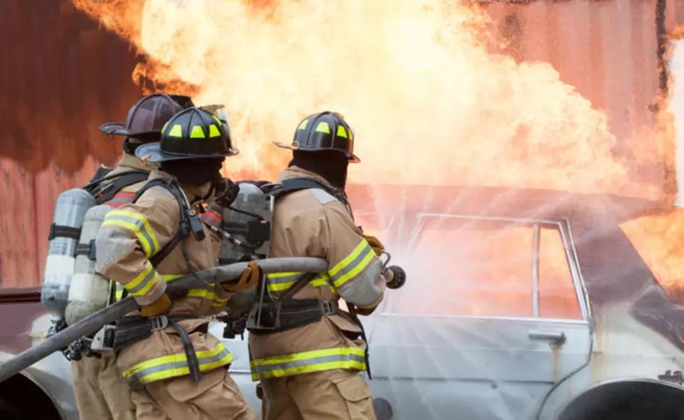 Tractor-Trailer Fire Blocks Traffic on Ramp from Route 42 to I-295