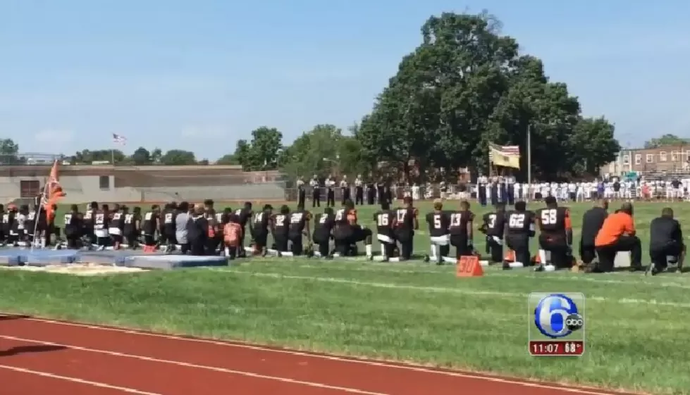 Local High School Football Players Take a Knee Like NFL Star Colin Kaepernick