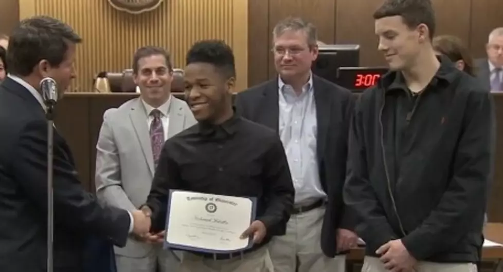 Local High School Students Honored for Saving Man Who Collapsed in Road