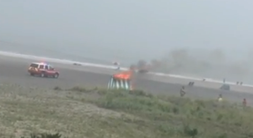 Ocean City Umbrella Shed Catches Fire After Being Hit by Lightning