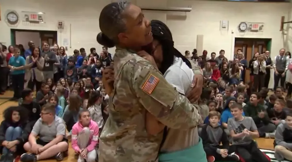 Military Mom Surprises Daughter at Mullica Twp. Middle School [VIDEO]