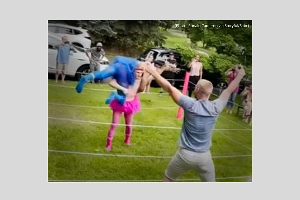 Body Slam! Burlington County Couple Hosts Wrestling Match Gender Reveal [VIDEO]