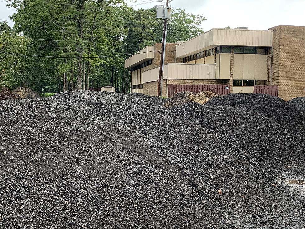 Mounds of Dirt Arrive to Building in Galloway, NJ, as Construction Continues